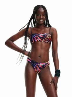 Desigual Hauts De Bikinis Bustiers Bustier Hauts De Bikini Playa Femme Noir -Lumiere de Bikini Boutique aab20e6210b87720a7dc649169d3138e