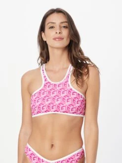 Guess Hauts De Bikinis Bustiers Bustier Hauts De Bikini SPORTY CHIC Femme Rose / Rose / Rose Clair -Lumiere de Bikini Boutique aae440a00c025cebc808b9dc098e0f57