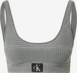Calvin Klein Swimwear Hauts De Bikinis Bustiers Bustier Hauts De Bikini Femme Gris