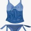Tankinis Bustier Tankini AMY Femme Bleu / Bleu Fumé