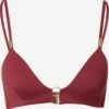 Calvin Klein Swimwear Hauts De Bikinis Triangles Triangle Hauts De Bikini Femme Bordeaux