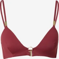 Calvin Klein Swimwear Hauts De Bikinis Triangles Triangle Hauts De Bikini Femme Bordeaux