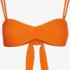 Vero Moda Hauts De Bikinis Bandeaux Bandeau Hauts De Bikini Meera Femme Orange