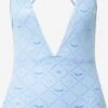 Zadig & Voltaire Maillots De Bain Une Pièce Triangle Maillot De Bain Femme Azur / Bleu Clair -Lumiere de Bikini Boutique b3d5e167911ffe7e10a1a4e7b275a8dd