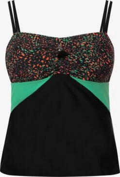 Ulla Popken Tankinis Tankini Femme Noir -Lumiere de Bikini Boutique b3e5f94ea9d82596764e393700ae9190
