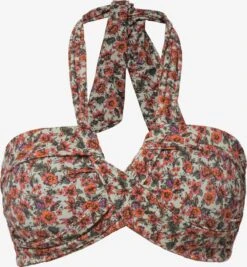 Hauts De Bikinis Bandeaux Bandeau Hauts De Bikini Femme Mélange De Couleurs / Blanc