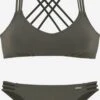 Bruno Banani Bikinis Bustiers Bustier Bikini Femme Olive -Lumiere de Bikini Boutique b75e69c0801aa1a4187a7616fd3ca7dd