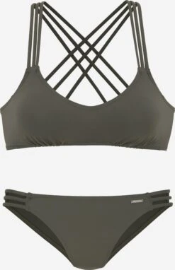 Bruno Banani Bikinis Bustiers Bustier Bikini Femme Olive