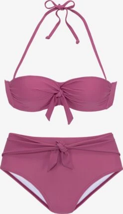 Buffalo Bikinis à Armatures Balconnet Bikini Femme Violet