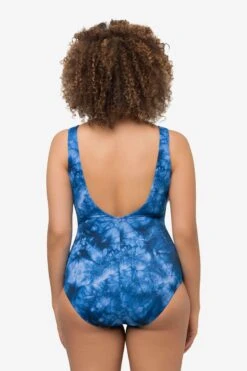 Ulla Popken Maillots De Bain Une Pièce Bustier Maillot De Bain Femme Bleu Chiné -Lumiere de Bikini Boutique b83bcf926d8171ea99747c624a70f79c