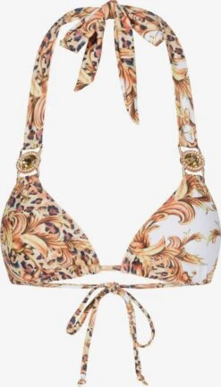 Hauts De Bikinis Triangles Triangle Hauts De Bikini Femme Orange / Blanc