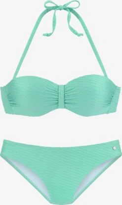 S.Oliver Bikinis à Armatures Bandeau Bikini Femme Menthe
