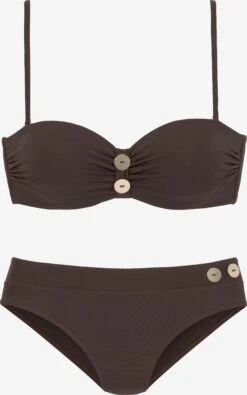 Bikinis à Armatures Balconnet Bikini Femme Marron