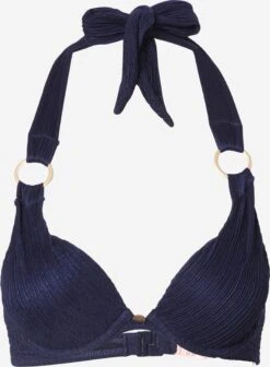 Hunkemöller Hauts De Bikinis Avec Armatures Soutien-gorge Invisible Hauts De Bikini Femme Bleu Foncé