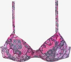 Buffalo Hauts De Bikinis Avec Armatures Soutien-gorge Invisible Hauts De Bikini Femme Aubergine / Rose