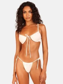 OW Collection Bas De Bikinis Bas De Bikini OCEAN Femme Blanc -Lumiere de Bikini Boutique be1023950bf3907171576b798b9e424e