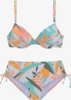 Sunseeker Bikinis Push-up Push-up Bikini Femme Mélange De Couleurs