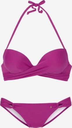 S.Oliver Bikinis Push-up Push-up Bikini Femme Fuchsia