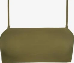 Calvin Klein Swimwear Hauts De Bikinis Bandeaux Bandeau Hauts De Bikini Femme Olive