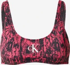 Calvin Klein Swimwear Hauts De Bikinis Bustiers Bustier Hauts De Bikini Femme Framboise