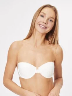 ONLY Hauts De Bikinis Avec Armatures Balconnet Hauts De Bikini KAJA Femme Blanc -Lumiere de Bikini Boutique c7f65d39a2fce6a89bebbf4b478f1a9c