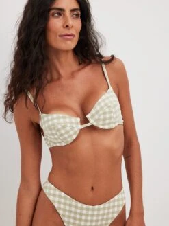 NA-KD Hauts De Bikinis Avec Armatures Soutien-gorge Invisible Hauts De Bikini Femme Mastic