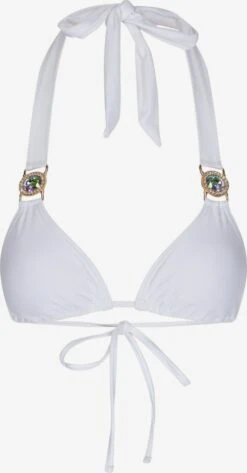 Hauts De Bikinis Triangles Triangle Hauts De Bikini Amour Femme Blanc