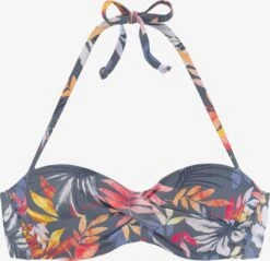 Hauts De Bikinis Balconnets Balconnet Hauts De Bikini Femme Gris Foncé