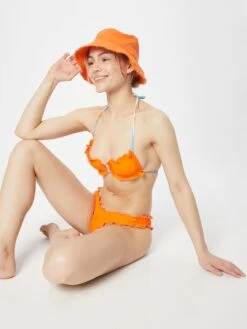 Solid & Striped Hauts De Bikinis Bandeaux Bandeau Hauts De Bikini THE HENLEY Femme Orange -Lumiere de Bikini Boutique cb17de3eb567fa827bd500b61fb6a3f3