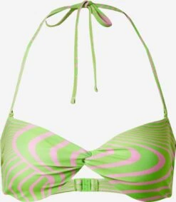 Grands Bonnets Soutien-gorge Invisible Hauts De Bikini Madlen Femme Vert Clair