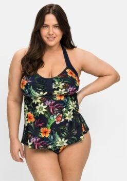 Sheego Tankinis Tankini Femme Bleu Nuit -Lumiere de Bikini Boutique cef8844695842df569c2b61c98f400ab