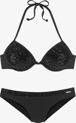 Bruno Banani Bikinis à Armatures Push-up Bikini Femme Noir