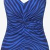 Ulla Popken Maillots De Bain Une Pièce Bustier Maillot De Bain Femme Bleu -Lumiere de Bikini Boutique d16365b8ebf83ca874f26ef20e0b4d83