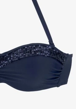Bruno Banani Bikinis à Armatures Bandeau Bikini Femme Bleu Nuit -Lumiere de Bikini Boutique d24aff620903217e51d1b4aca0c28a09