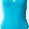 Calvin Klein Swimwear Maillots De Bain Une Pièce Soutien-gorge Invisible Maillot De Bain Femme Bleu Clair