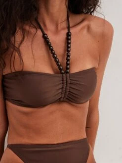NA-KD Hauts De Bikinis Bandeaux Bandeau Hauts De Bikini Femme Marron -Lumiere de Bikini Boutique d84e4f5aba531d91f708252955255fdf