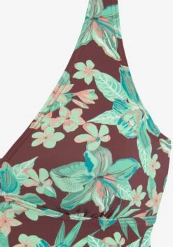 S.Oliver Tankinis Soutien-gorge Invisible Tankini Femme Marron / Vert -Lumiere de Bikini Boutique dd6895b5d7d8150bbda89610db825f5f