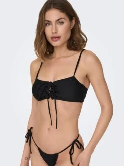 ONLY Hauts De Bikinis Bustiers Bustier Hauts De Bikini EVA Femme Noir -Lumiere de Bikini Boutique de57a96656461f941cff4d22de911541