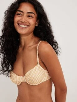 NA-KD Hauts De Bikinis Avec Armatures Balconnet Hauts De Bikini Femme Orange