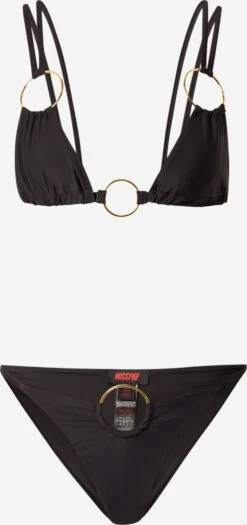 Grands Bonnets Triangle Bikini Femme Noir