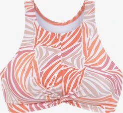 Sunseeker Hauts De Bikinis Col Montant Col Haut Hauts De Bikini Femme Mélange De Couleurs