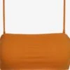 Calvin Klein Swimwear Hauts De Bikinis Bandeaux Bandeau Hauts De Bikini Femme Orange