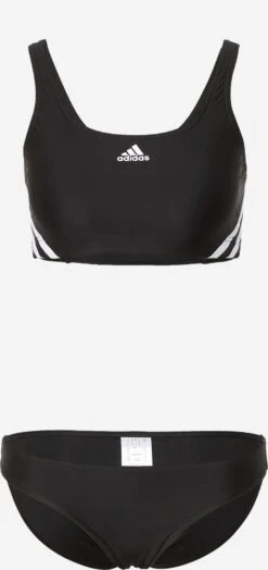 Adidas Sportswear Grands Bonnets Bustier Bikini De Sport Femme Noir