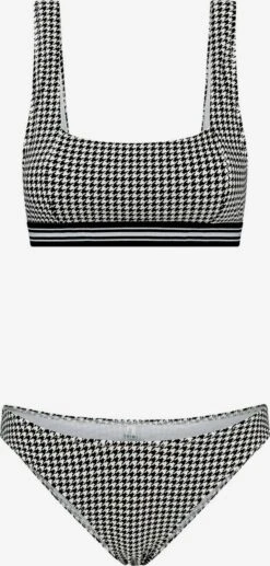 Shiwi Grands Bonnets Bustier Bikini Femme Noir / Blanc