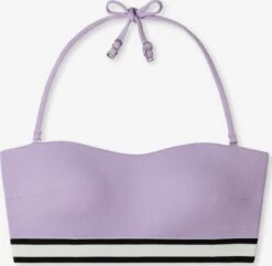 Schiesser Hauts De Bikinis Bandeaux Bandeau Hauts De Bikini Aqua Californian Dream Femme Lilas