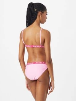 Zadig & Voltaire Grands Bonnets Triangle Bikini Femme Rose / Rose -Lumiere de Bikini Boutique f3d5f34649e87ebd3c136b52f72c3c7b