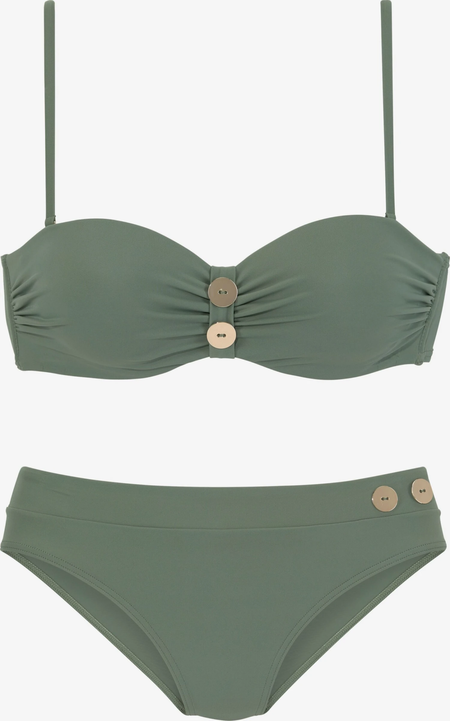 Bikinis à Armatures Balconnet Bikini Femme Olive 3 Bikinis à Armatures Balconnet Bikini Femme Olive