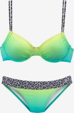 KangaRoos Bikinis à Armatures Soutien-gorge Invisible Bikini Femme Menthe