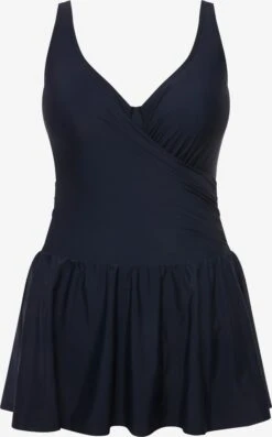 Ulla Popken Maillots De Bain Une Pièce Balconnet Maillot De Bain Femme Marine