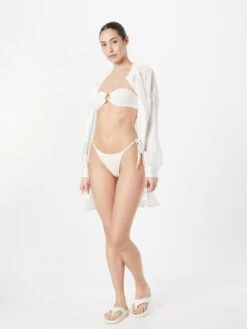 NASTY GAL Bikinis Bandeaux Bandeau Bikini Femme Crème -Lumiere de Bikini Boutique fb63ae536b5411e40518199f660ebef1